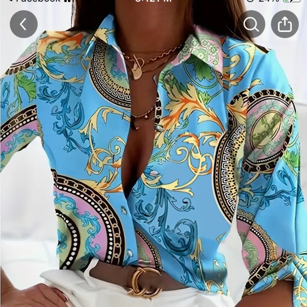 Stunning Multicolored Blouse